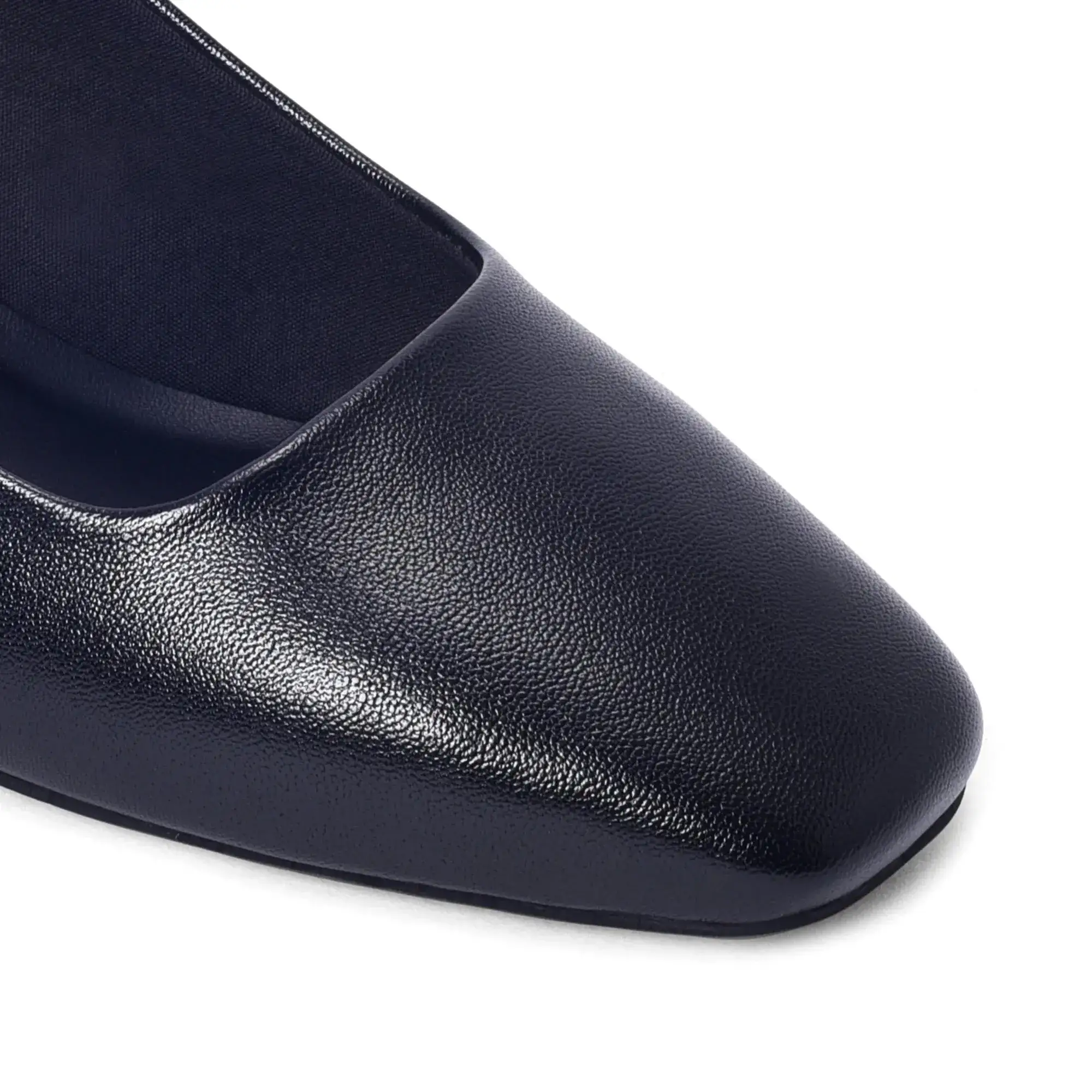 Gabbana Lady Square Black Toe Pumps - Image 4
