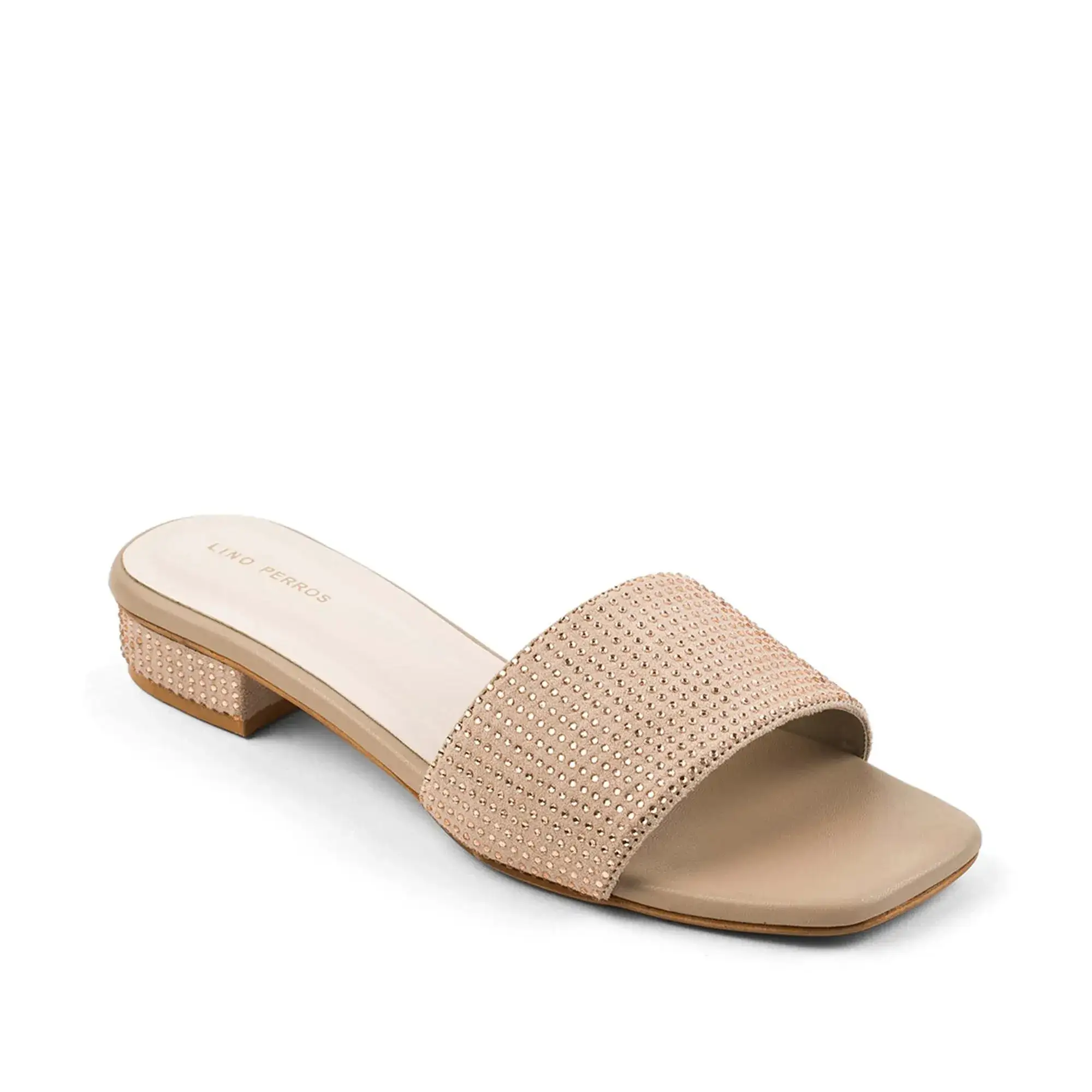 Gabbana Glam Embellished Nude Flats - Image 3