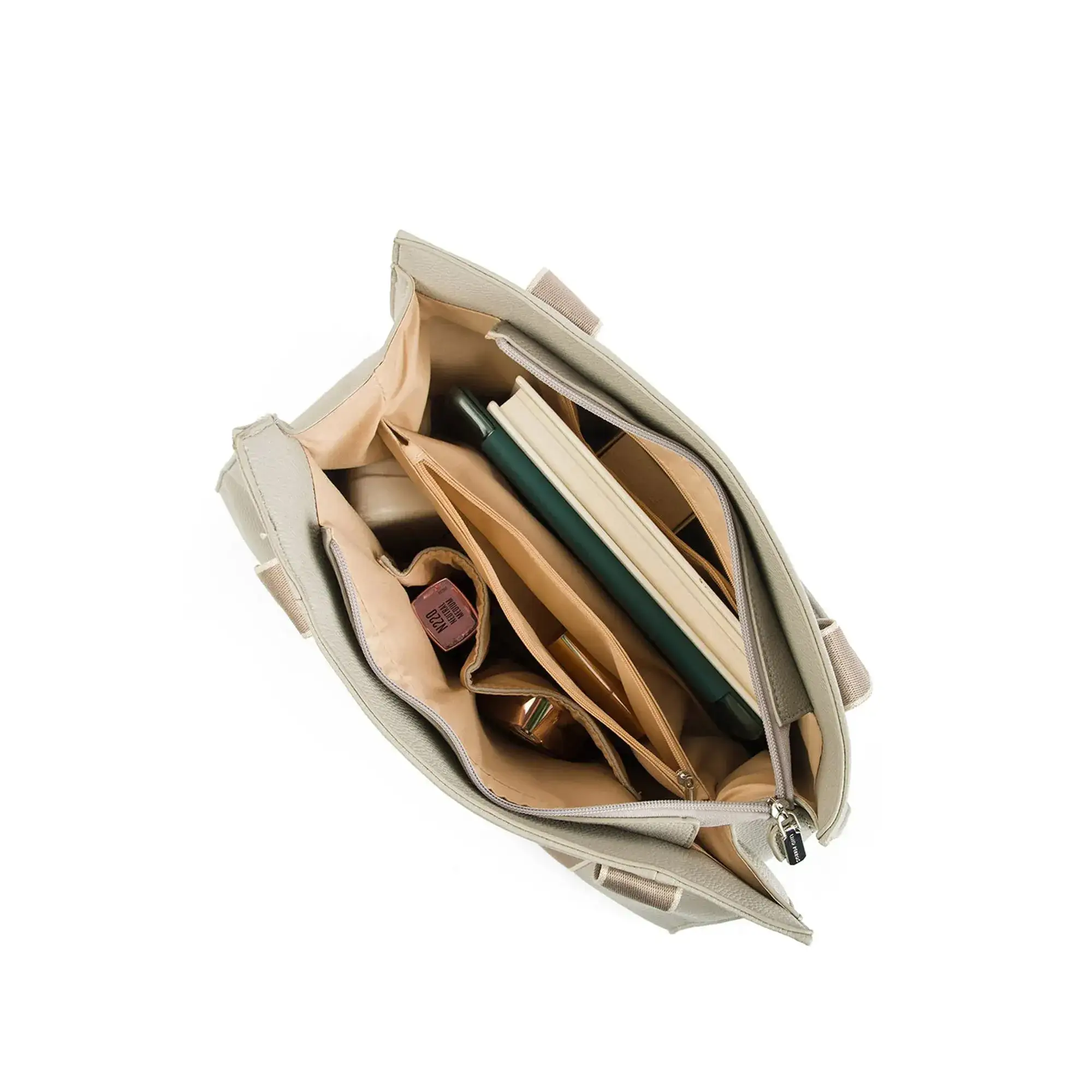 Avril Soft Body Charm Beige Tote Bag - Image 8