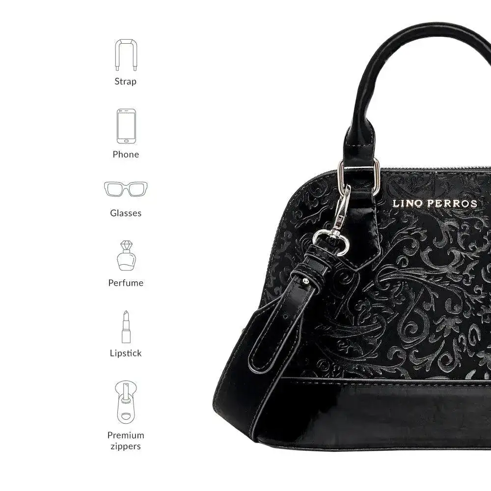 Avril Legacy Black Satchel Bag - Image 7
