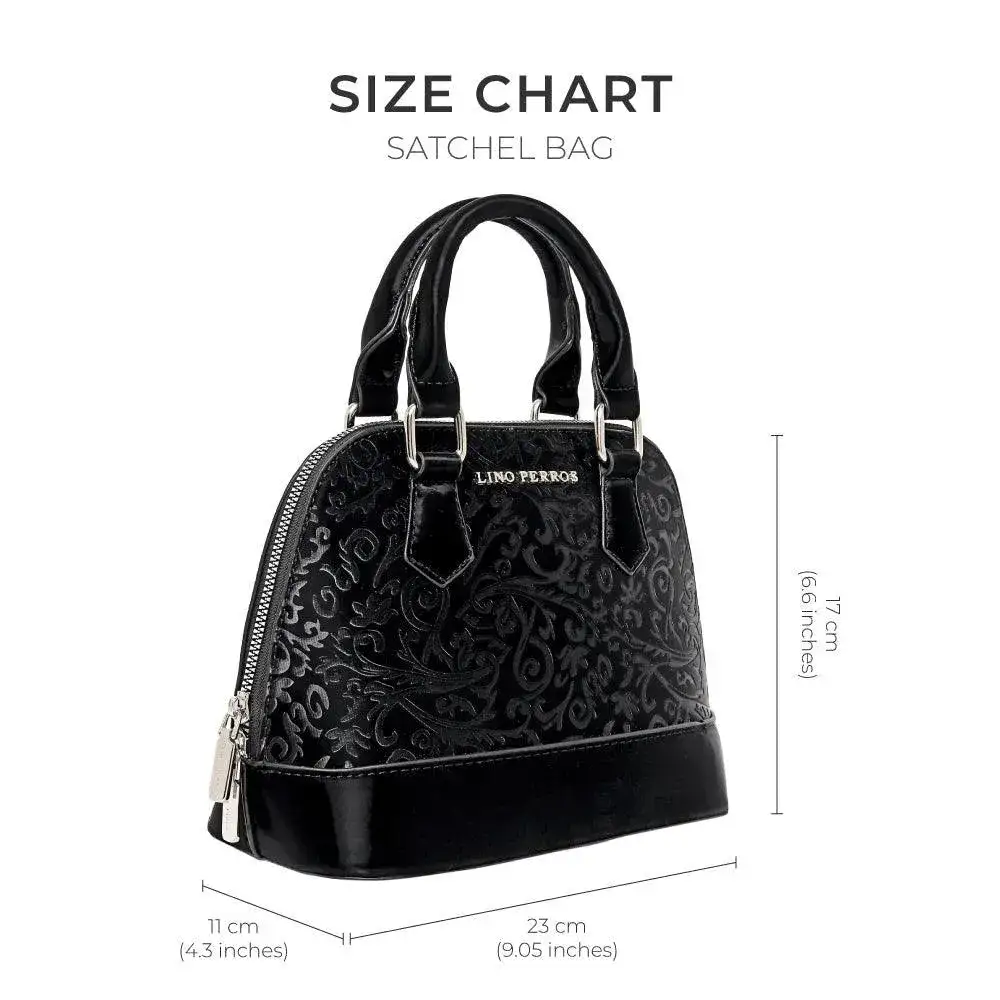 Avril Legacy Black Satchel Bag - Image 8