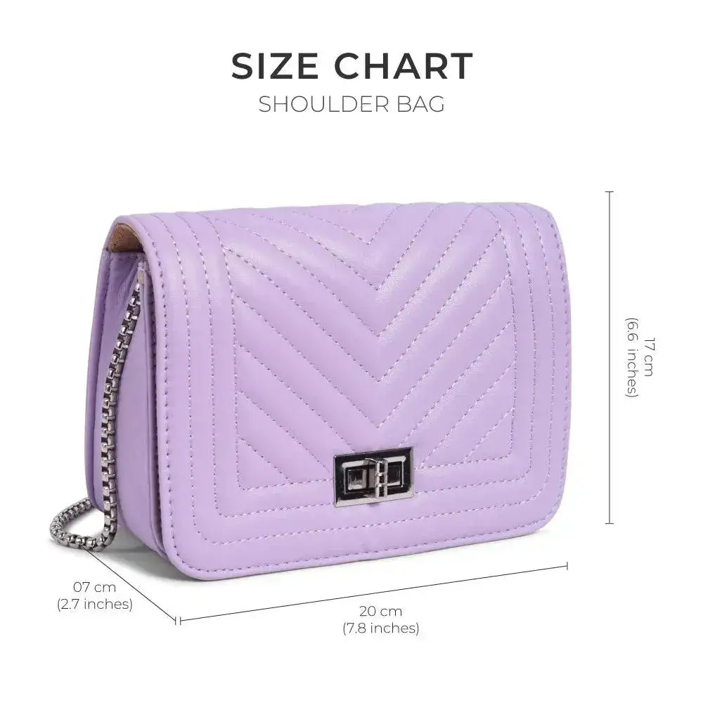 Maddie Glow Lavender Sling Bag - Image 7
