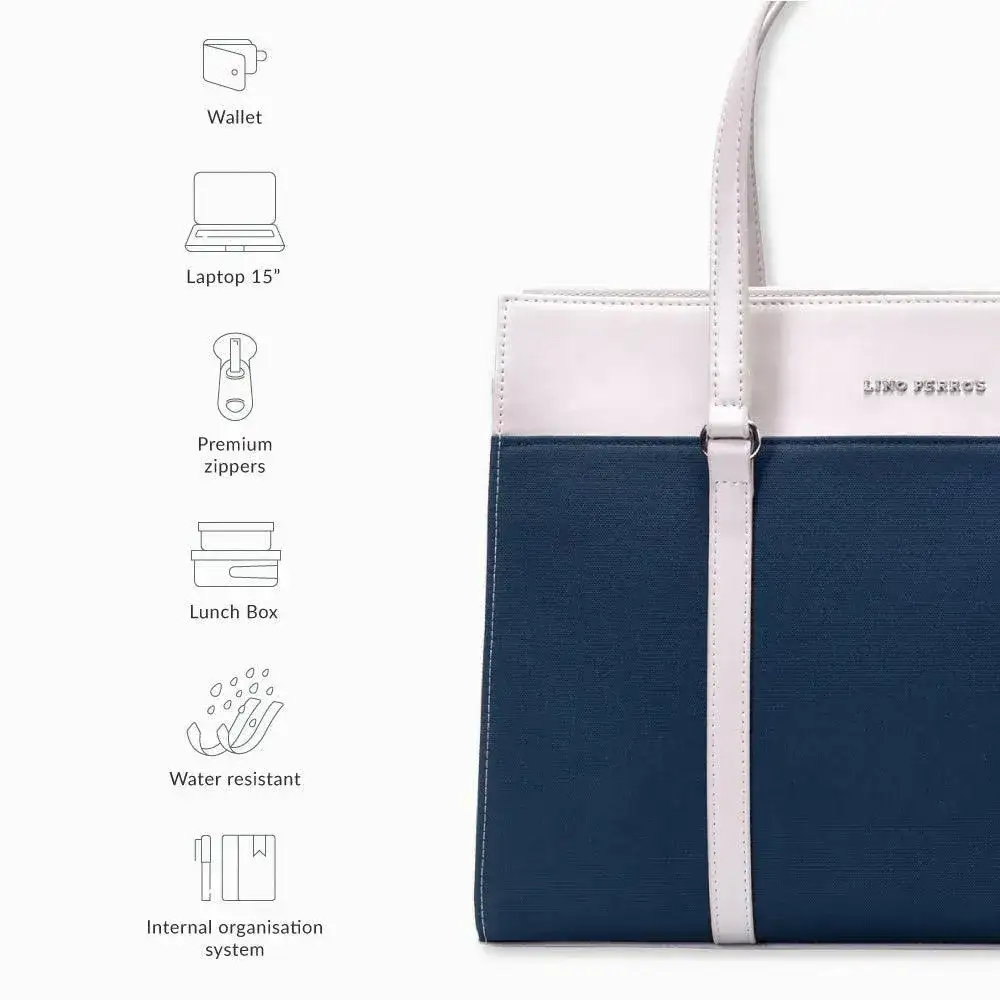 Monroe Accented Durable Teal Tote Bag - Image 6