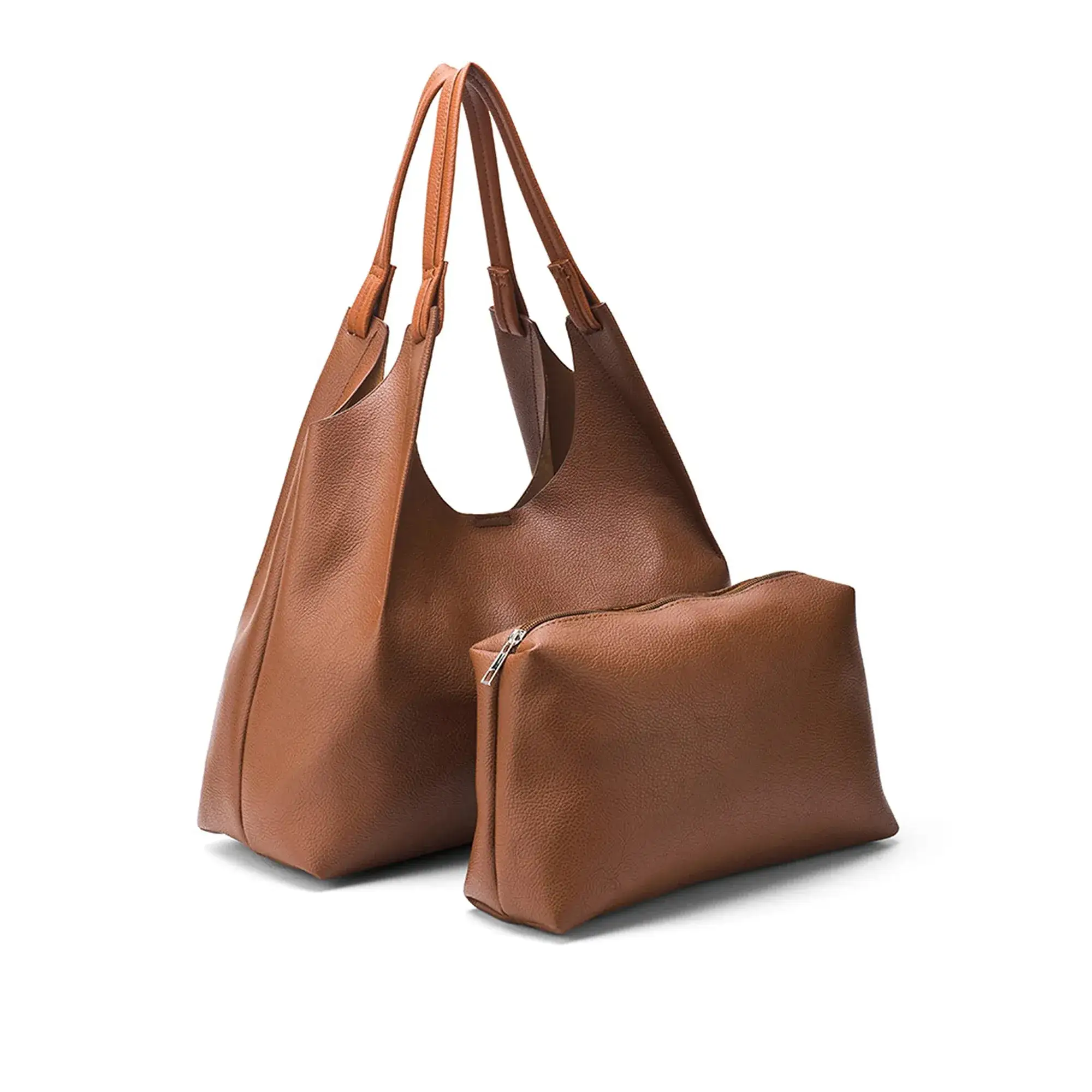 Monroe Chic Brown Tote Bag - Image 3