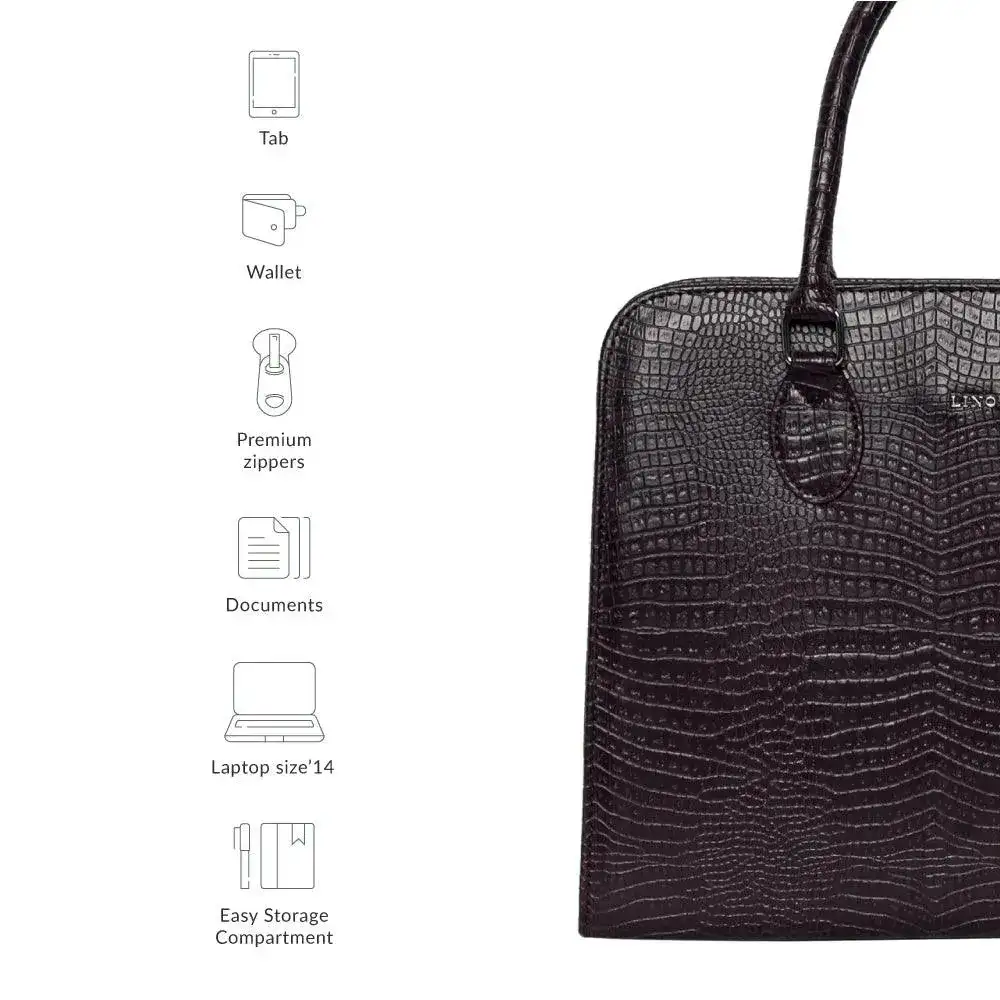 Voyage 9am Brown Laptop Bag - Image 8