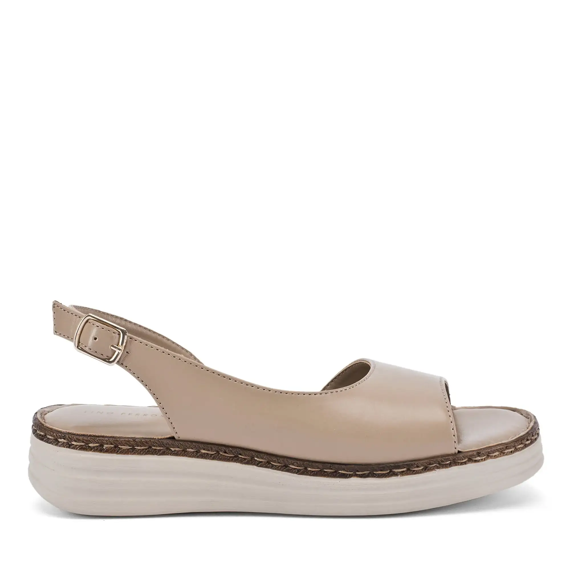 Lopez Saga Comfort Taupe Heels - Image 4