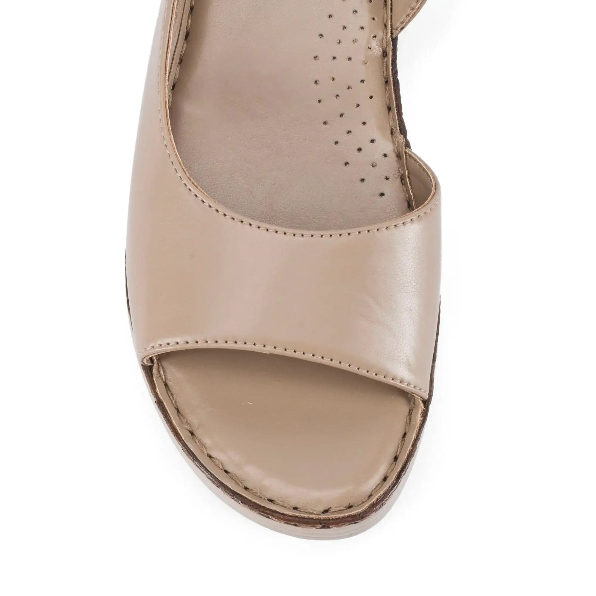 Lopez Saga Comfort Taupe Heels - Image 6