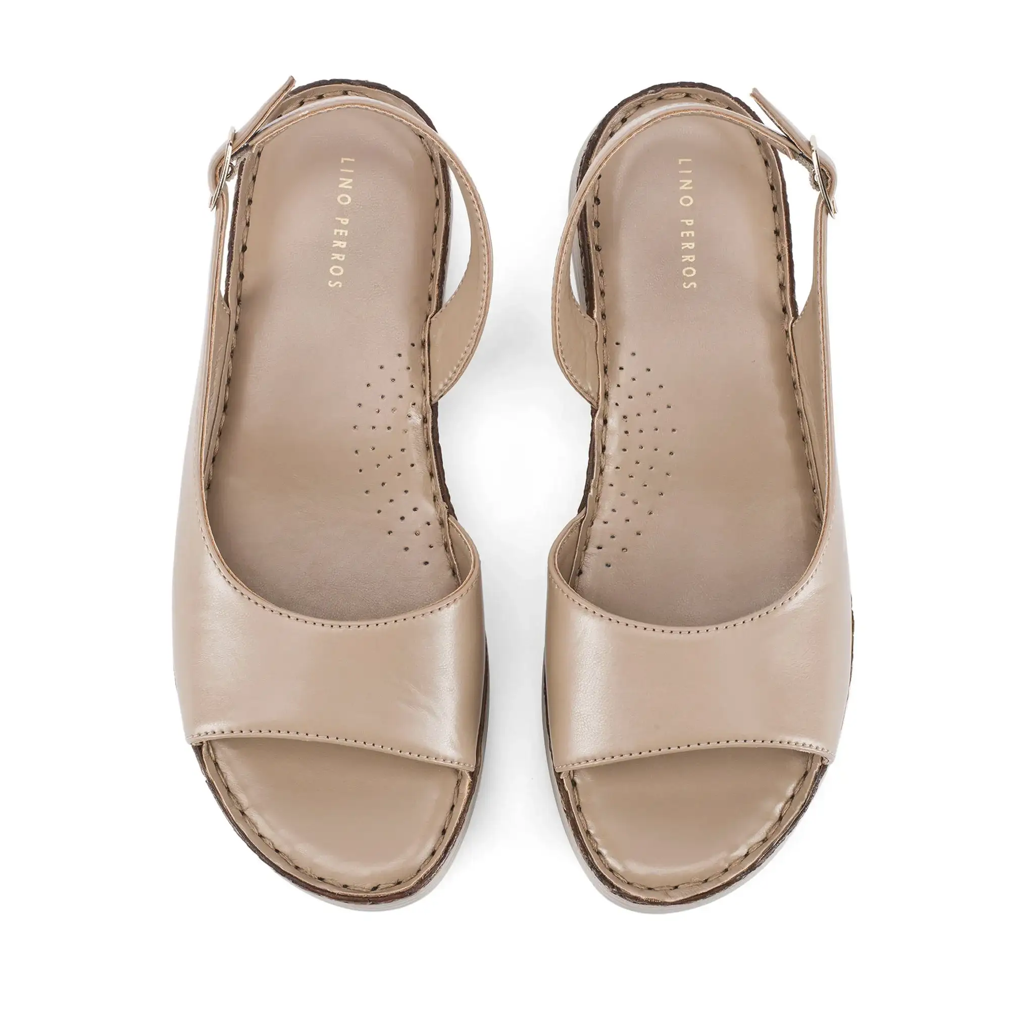 Lopez Saga Comfort Taupe Heels - Image 8